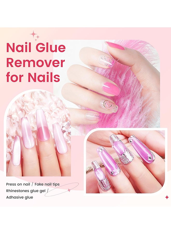 EELHOE Press On Nail Remover, Multi-Functional Press On Nail Remover, Gentle Nail Glue Remover, Acetone-Free & Odorless, Easy Quick Solid Glue Removal For False Nails, Not For UV Gel Glue Or Gel Nail Polish, 60ML - Image 5